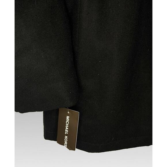 Michael Kors Black Double Breasted Heavy Wool Peacoat Overcoat - Men's Large - Picture 5 of 5
